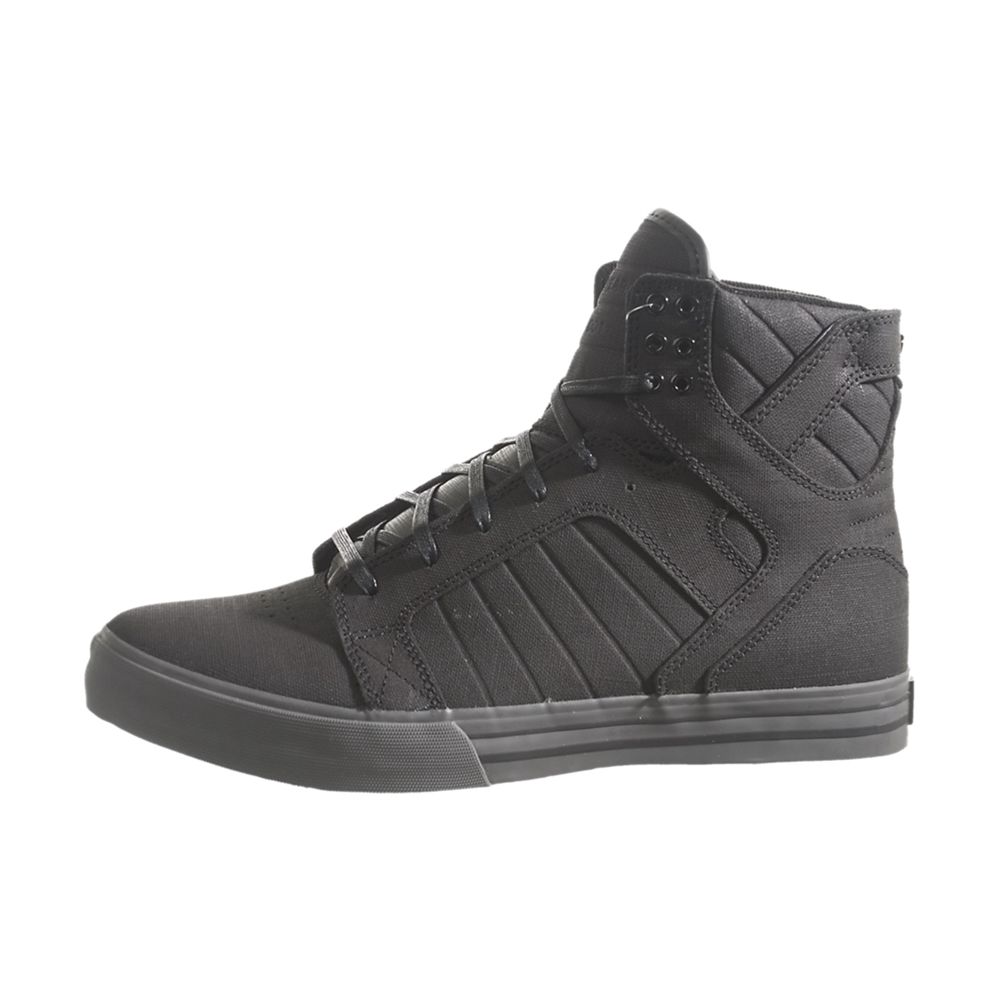 Baskets Montantes Supra SkyTop Noir Black/Gunny Homme | GBK-29847246